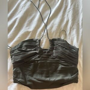 Zara ruched halter top